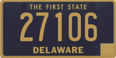 DE license plate 27106