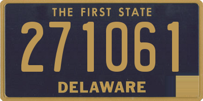 DE license plate 271061