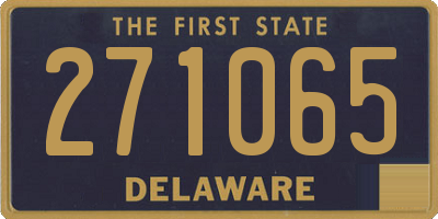 DE license plate 271065