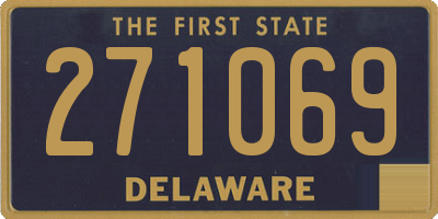 DE license plate 271069
