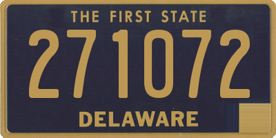 DE license plate 271072