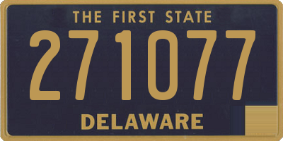 DE license plate 271077
