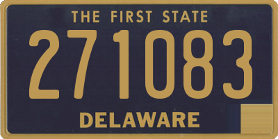 DE license plate 271083