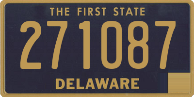 DE license plate 271087