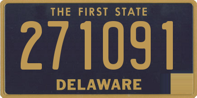 DE license plate 271091
