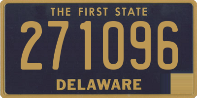 DE license plate 271096
