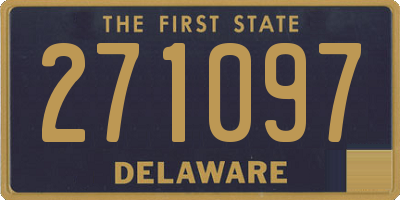 DE license plate 271097