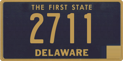 DE license plate 2711