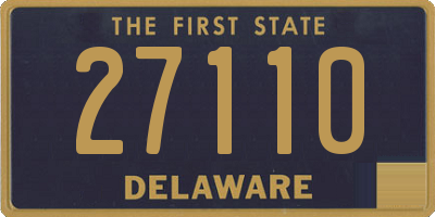 DE license plate 27110