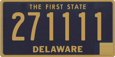DE license plate 271111