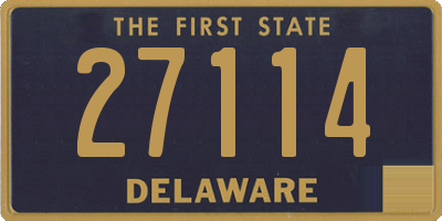 DE license plate 27114