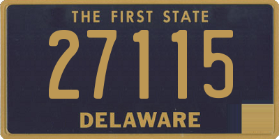 DE license plate 27115