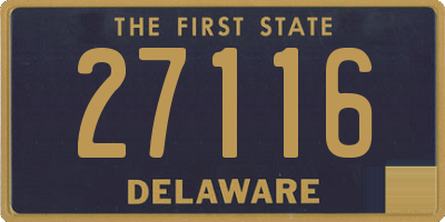 DE license plate 27116