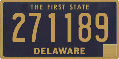 DE license plate 271189