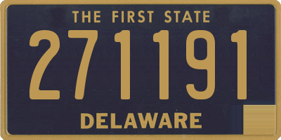DE license plate 271191