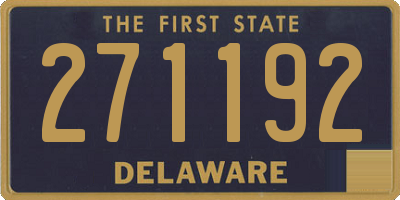 DE license plate 271192