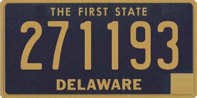 DE license plate 271193