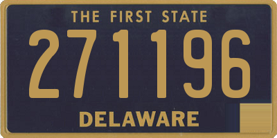 DE license plate 271196