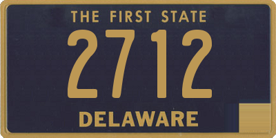 DE license plate 2712