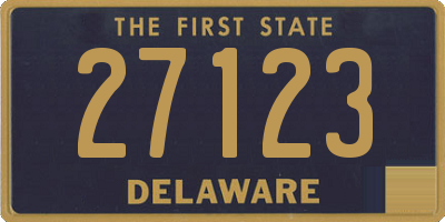 DE license plate 27123