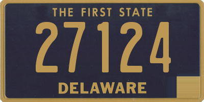 DE license plate 27124