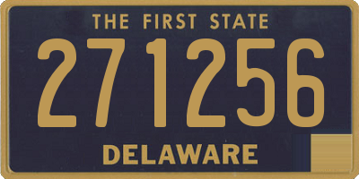 DE license plate 271256