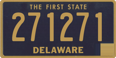 DE license plate 271271