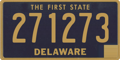 DE license plate 271273