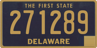 DE license plate 271289