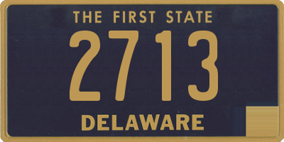 DE license plate 2713