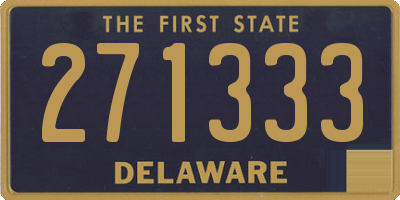 DE license plate 271333