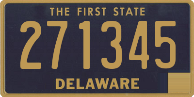 DE license plate 271345
