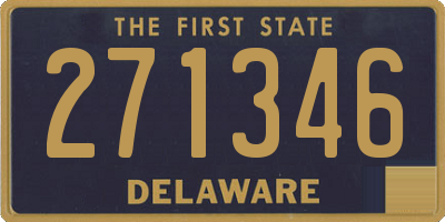 DE license plate 271346