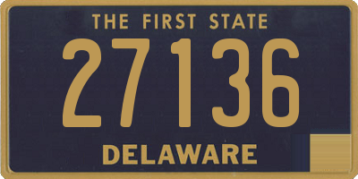 DE license plate 27136