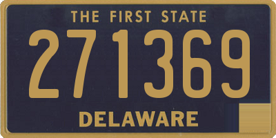 DE license plate 271369