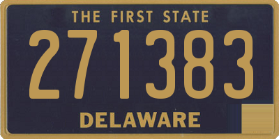 DE license plate 271383