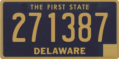 DE license plate 271387