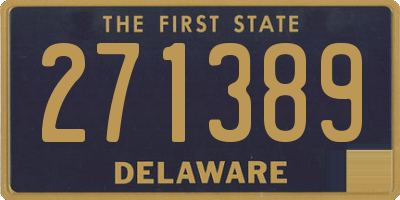 DE license plate 271389