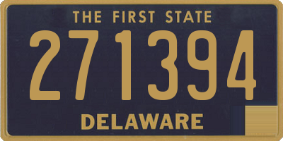 DE license plate 271394
