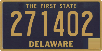 DE license plate 271402