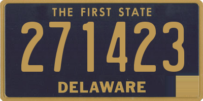 DE license plate 271423