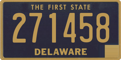 DE license plate 271458
