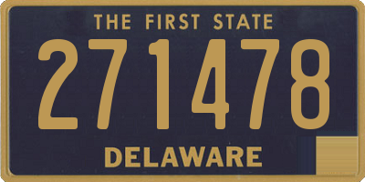 DE license plate 271478