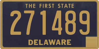 DE license plate 271489