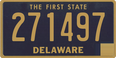 DE license plate 271497