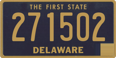 DE license plate 271502