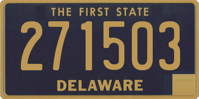 DE license plate 271503