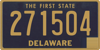 DE license plate 271504