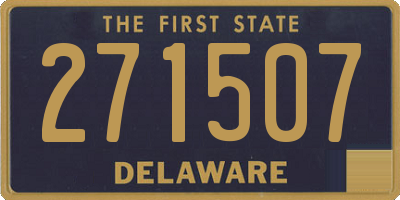 DE license plate 271507