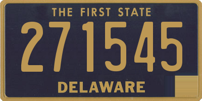 DE license plate 271545